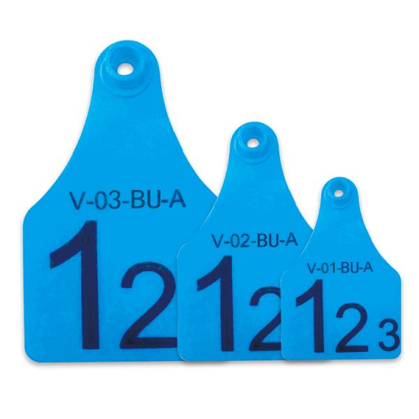 White Animal Tracking Customizable Laser Print Ear Tags Livestock Tags for Animal Identification and Tracking