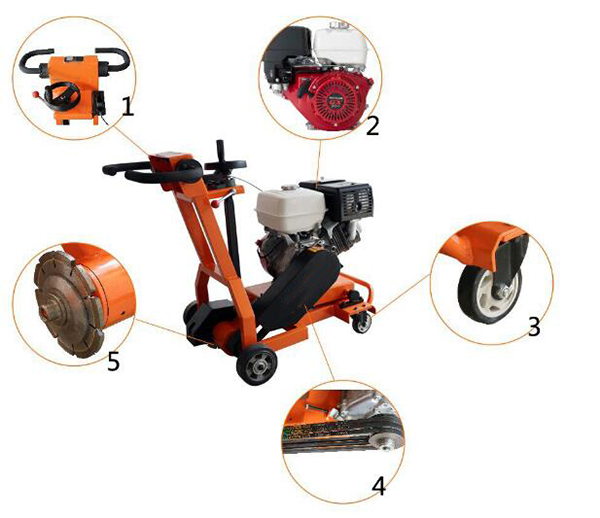 Camino fácil de la maquinaria de construcción de carreteras de la operación 13HP que acanala la máquina