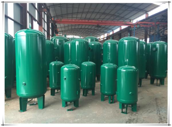 ASME Approved Vertical Vacuum Receiver Tank Pressure Vessel For Screw Compressor