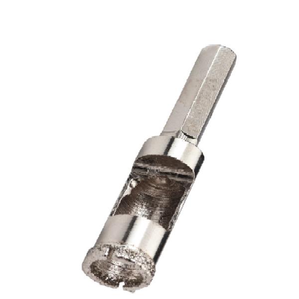 High Carbon Steel Diamond Core Drill Bit , 70mm Total Length Diamond Hole Drill Bit