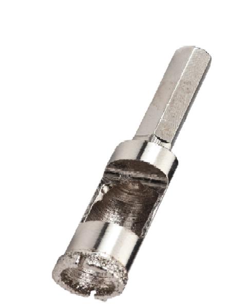 High Carbon Steel Diamond Core Drill Bit , 70mm Total Length Diamond Hole Drill Bit