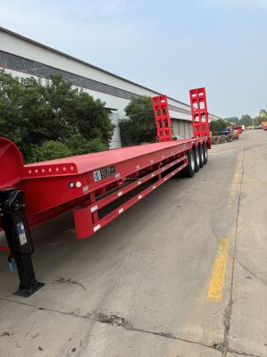 CIMC Truck Trailer 4 Axles Heavy Duty Lowboy Semi Trailer Lowbed Semi Trailer