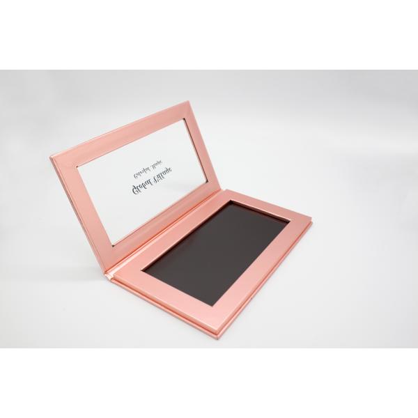 10 Pans 36mm Empty Make Up Palette Rose Golden Metalized Paper