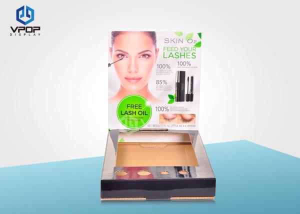 Corrugated Cardboard Countertop Displays , Cosmetic Cardboard PDQ Displays