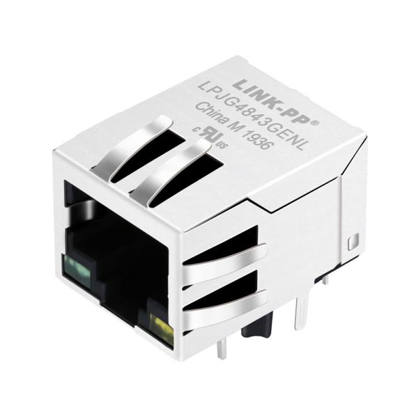 1840495-1 RJ45 10P10C Gigabit Ethernet Jack, mini RJ45 conector LPJG4843GENL