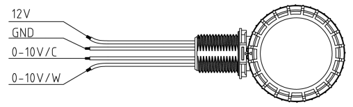IP65 Tuya Wireless Networking Sensor With Dual-channel Output For Warehouse