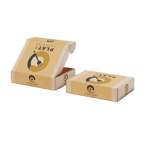 Food Grade Custom Printed Eco 10/12/14/20 Inch 35cm Kraft Corrugated Cardboard Pizza Packing Box With Logo