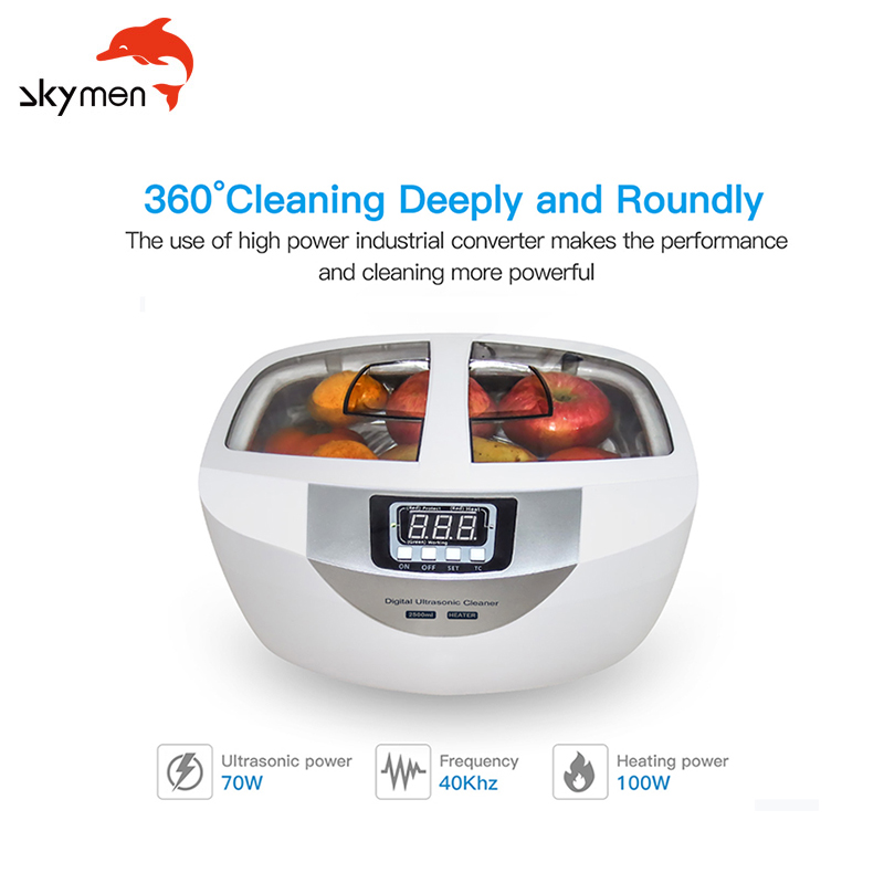 Уборщик цифров силы уборщика 100W ванны Skymen 2500ML ультразвуковой нагревая ультразвуковой