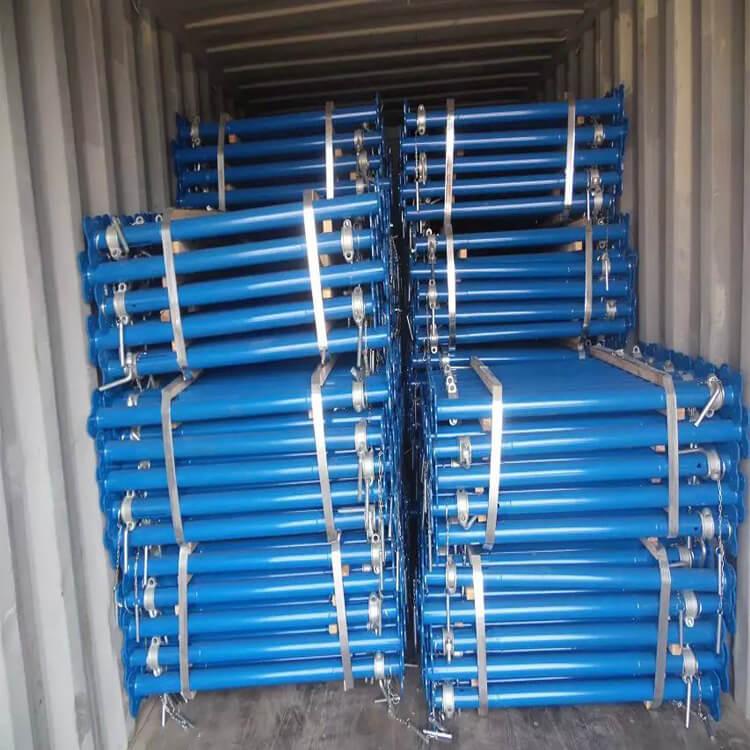 Galvanized Adjustable Steel Scaffolding Prop with 500 kg Weight Capacity and Secure Hook Locking System