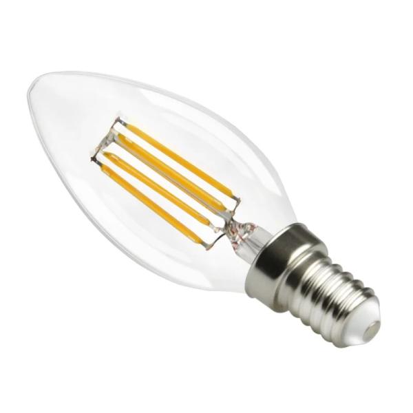 ETL C35 E11 Globe LED Filament Bulb 4W 120C Dimmable for Lighting and Circuitry Design