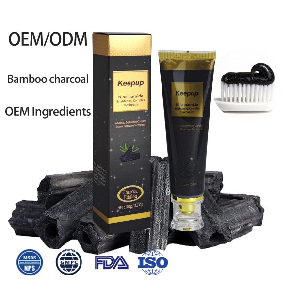 Customized Niacinamide Teeth Whitening Toothpaste Anti-cavity Oral Cleaning Bamboo Charcoal Home Dentifrice Whitening