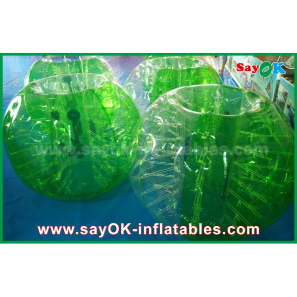 Inflatable Sport Game Green TPU Material Inflatable Sports Games Human Bubble Football Soccer Ball