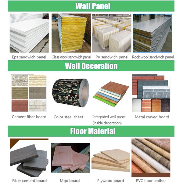 20ft Foldable Tiny House Manufacturer Galvanized Steel Square Tube tiny houses EPS materials