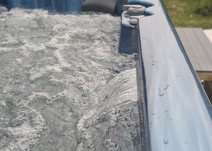 Whirlpool massage outdoor swim hydrotherapy spa with 5'' color-changing LED lighting