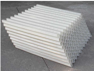 1000×1000×866 Lamella Tube Settler With 60° Installation Angle PVC / PP