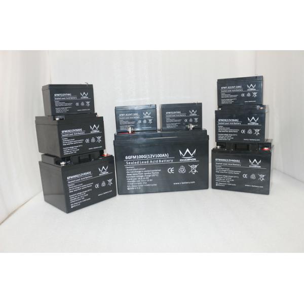 Чернота свинцовокислотная батарея 12 вольтов / батарея солнечной системы доказательства удара