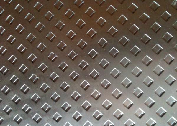 Square Hole Perforated Stainless Steel Plate , Length 1m Perforated Mesh Sheet