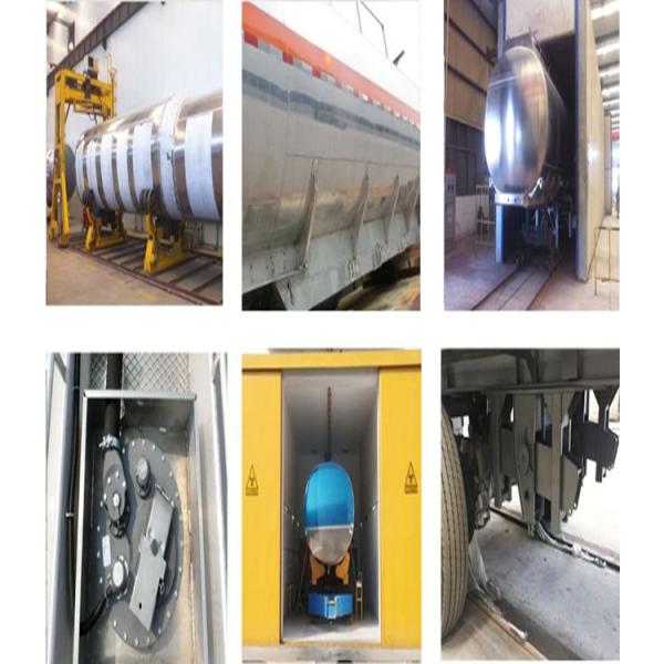 Carbono/acero inoxidable 50000 litros Capacidad Cisterna de combustible de aceite de agua Transporte Semirremolque con dispositivos de seguridad