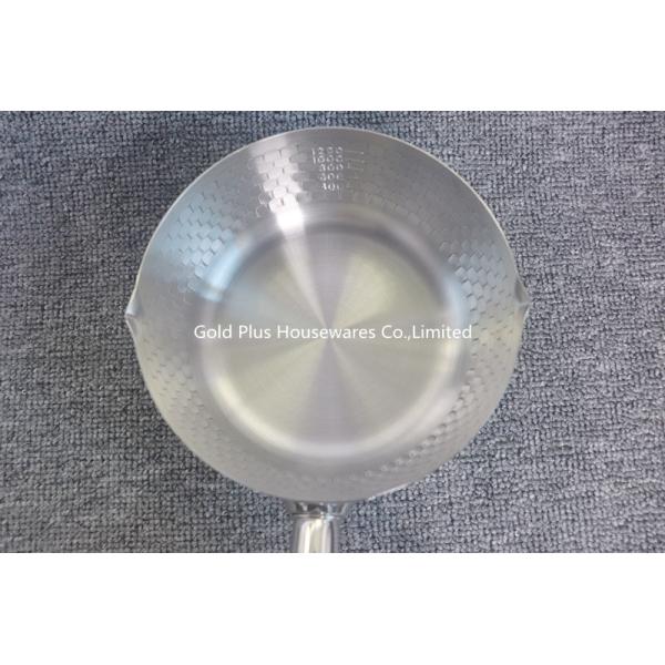 Home Hotel Restaurant 18cm 201 Stainless Steel Milk Pot With Long Single Handle