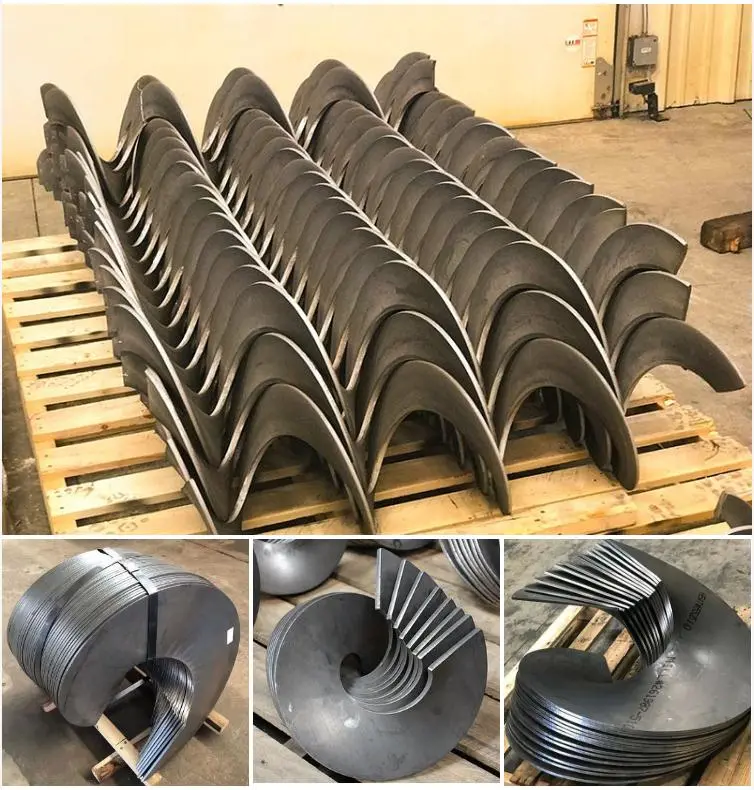 Steel Auger Flight Spiral Blade