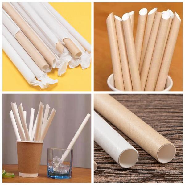 Natural FDA 60g 15mm MG Brown Kraft Paper For Waterproof Paper Straws