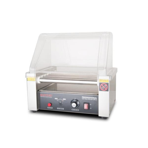 Equipo del snack bar, parrilla del rodillo del perrito caliente con 7 rodillos 220V 1.05KW