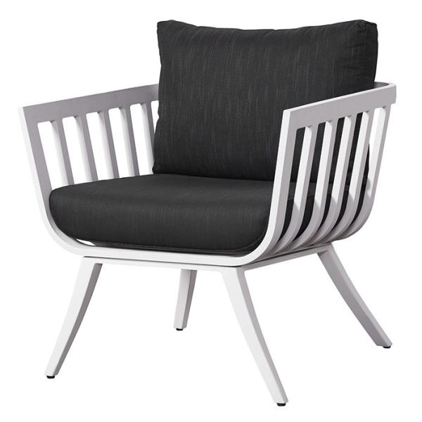 4.73 Cushion Thickness White aluminium Outdoor Sofa Set