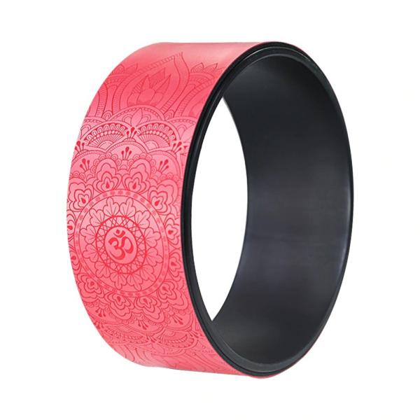 Practical Anti Slip Yoga Roller Wheel PU Rubber Yoga Circle Full Body Back Training Tool