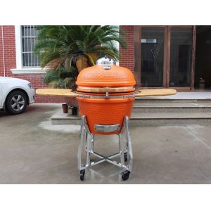 БАРБЕКЮ полки и ручка гриля Kamado угля 22 дюймов бамбуковые