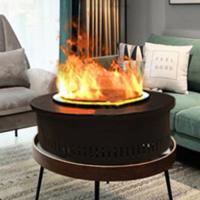 Parede de mídia Chama decorativa artificial com LED Chama de vapor de água atomizante