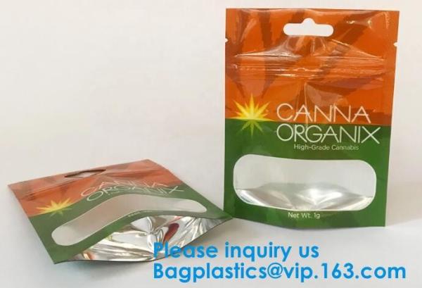 Resealable Zip lockk Pouch, Mylar Bags, Resealable Smell Proof Bags, Aluminum Foil Pouch Bag