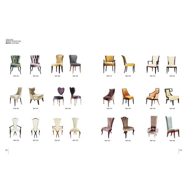 Banquet Classical Fabric Hotel Dining Chairs With Arms / Hardwood