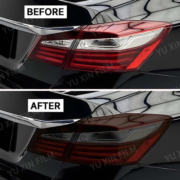 Brown TPH Headlight Film 190 Micron Good Tensile 0.3x10M Car Headlight Tint Film