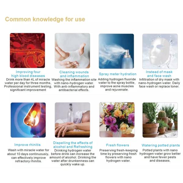 Бытовая легкая водородная медицинская бутылка 9000ppb USB зарядка