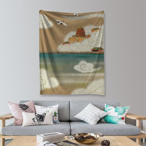 95*73cm Backdrop Wall Banner , Polyester Wall Hanging Banner Decor