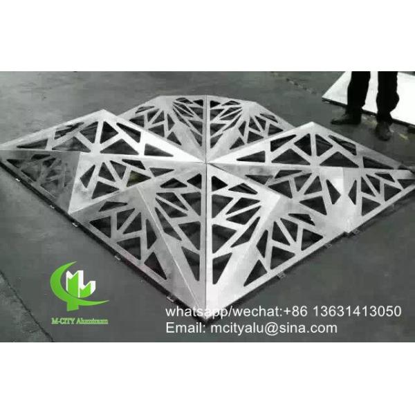 Fabricación a medida Panel de revestimiento de aluminio metálico hoja perforada para fachada de revestimiento