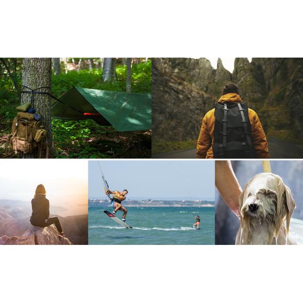 10 Gallons/ 40L Solar Camping Showers with Hot Water Portable Camping Shower Bag Removable Hose Shower Nylon Ropes