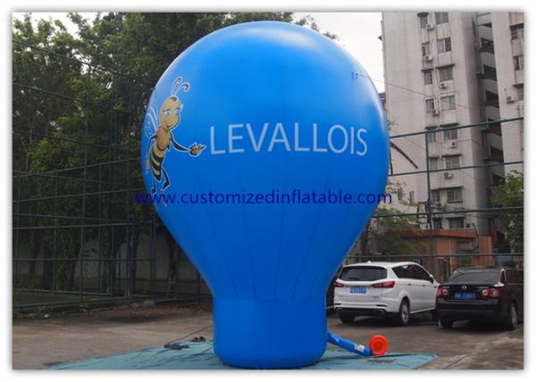 6m High Blue Giant Inflatable Advertising Balloon For Music Concerts