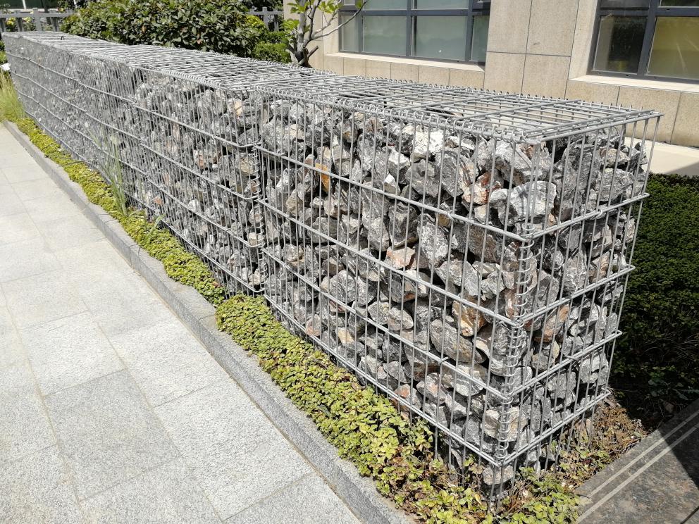 Сваренные корзины Gabion загородки утеса нержавеющие 1mx1mx1m