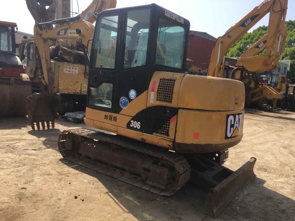 CAT 306D 6t Mini Crawler Excavator da segunda mão 5.5km/H