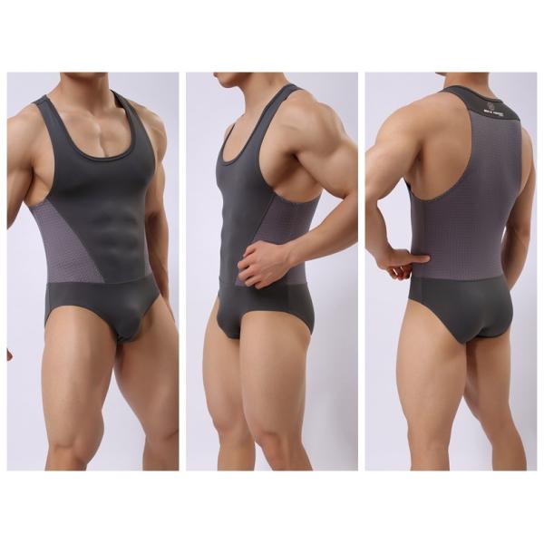 One piece спортзала Sportswear синглета носки людей Wrestling покрывает комбинезон фитнеса