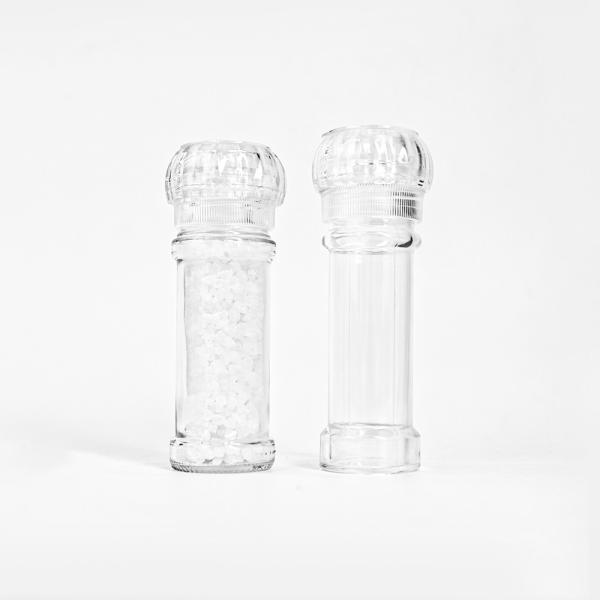 Best Price Manual Disposable Spice Salt Pepper Mill, Wholesale 80ml 100ml Glass Plastic Refillable Spice Salt Pepper Grinder