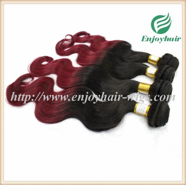 Brazilian virgin  hair weave , natural color/99J# Body wave 10''-26''length hair extension