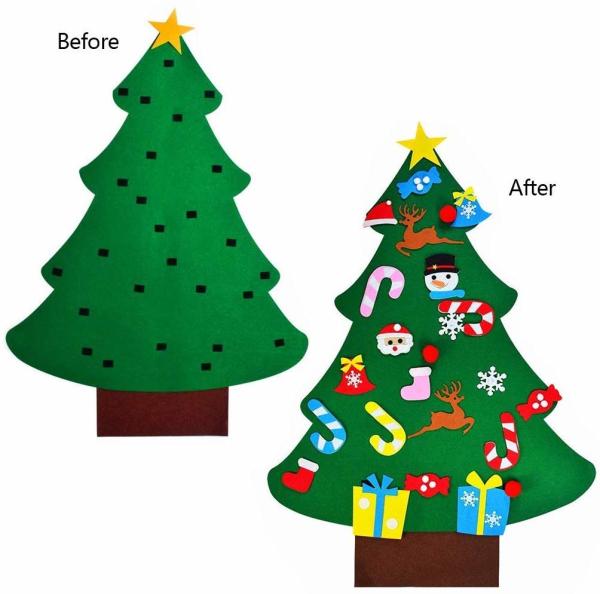 Detachable Ornaments Handcrafted Christmas Decorations , Christmas Crafts For Kids