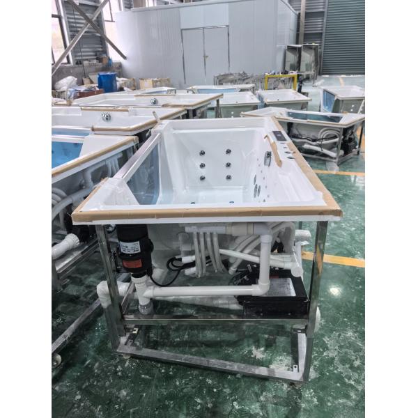 1700x800x580mm Rectangular Acrylic Whirlpool Massage Bathtub Affordable Shipping Cost