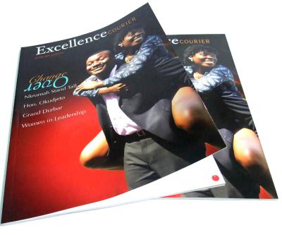 210 * 285mm 4p, magazines mates du commerce d'impression de papier d'art 250gsm inscrit des impressions