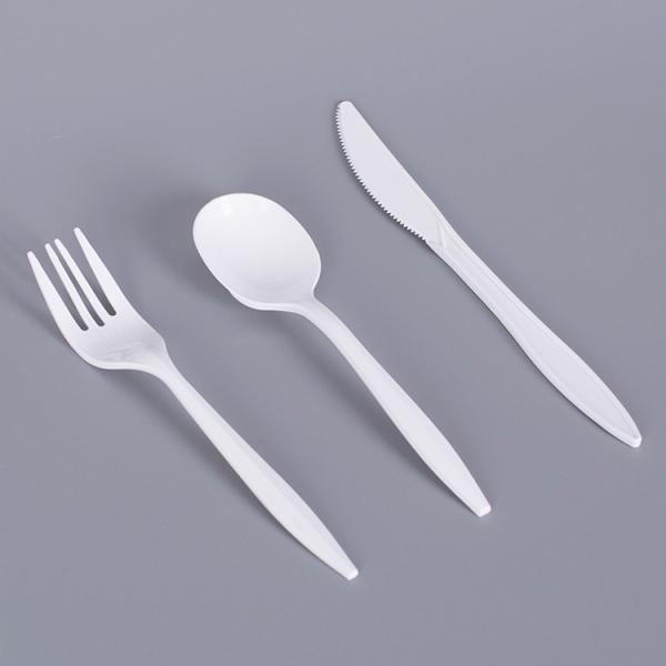 Straight Style Disposable Biodegradable Plastic Knife Fork Spoon 2.700kg Gross Weight