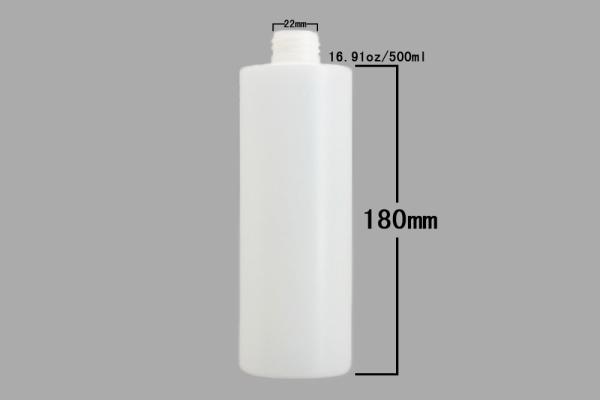 Garrafas vazias do champô 500ml do cilindro 22mm do ANIMAL DE ESTIMAÇÃO