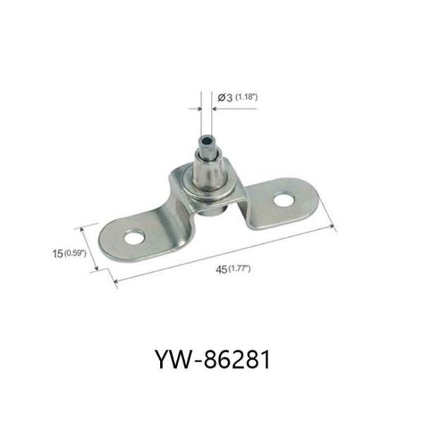 Ceiling Attachment Cylindrical Trapezoidal Brass Plated Nickel YW86278