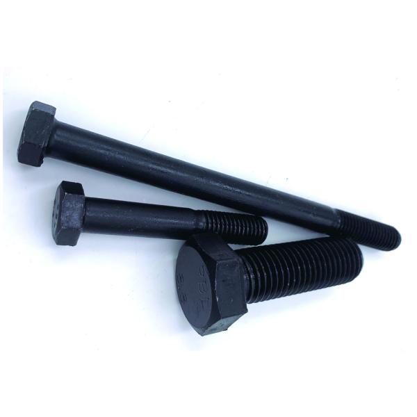 Quality Assurance Factory Price Grade 4.8din933 Galvanized Hexagon Bolts, Quenched Black  Manufacturer Bolt